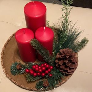 Christmas candle decoration